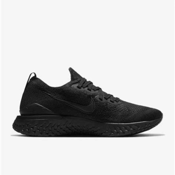 Nike Epic React Flyknit 2 Triple Black BQ8927-011 - Picture 3 of 11